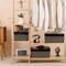 Summer Storage Baskets for Shelves, Closet Organizers Bins for Clothes Blanket Towels, Baby Nursery, Toy Baskets Box, Woven Rope Baskets, 17 x 13 x 7.5”, 2 Packs Woven Brown